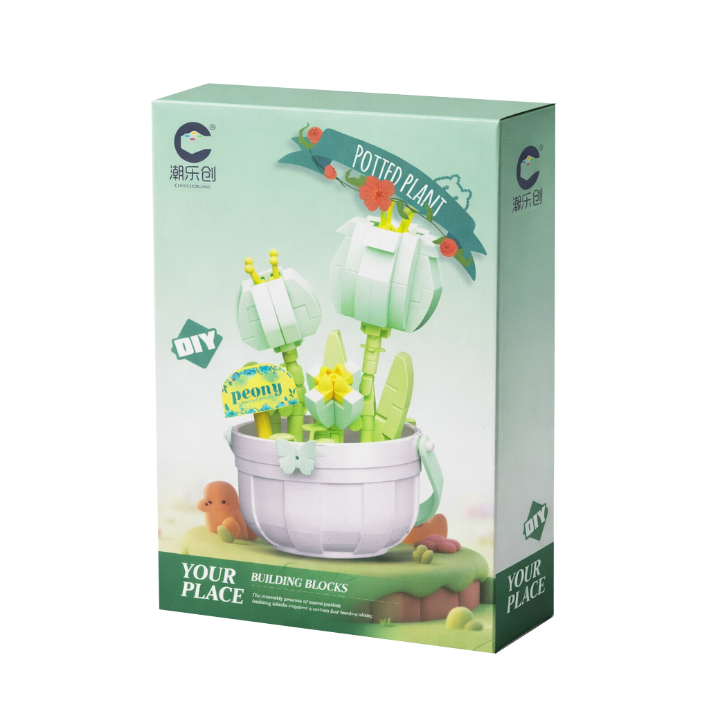 ساختنی 213 تکه Potted Planet مدل گل پیونی کد 7476