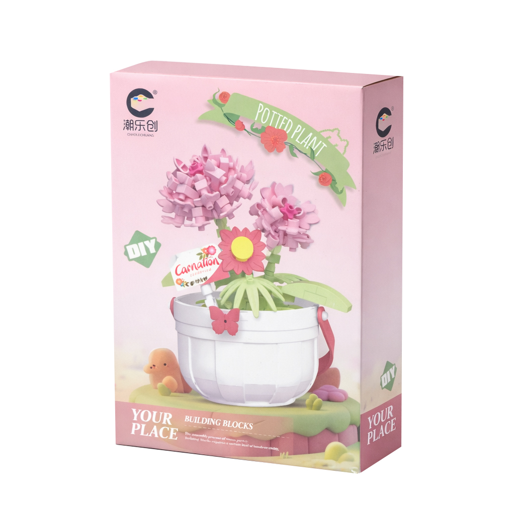 ساختنی 173 تکه Potted Planet مدل گل میخک کد 7477